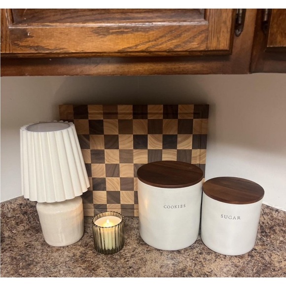 Hearth & Hand 13.5" Rustic Ceramic Mini
Kitchen Lamp Pleated Shade Cream - Picture 9 of 10